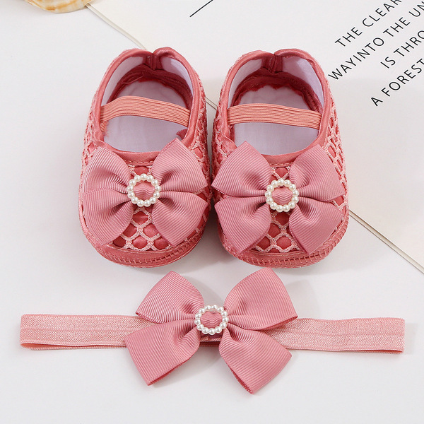 0-12 Months Baby show with Headband | Round Pear | Style E 0-12 Months Baby show with Headband | Round Pear | Style E