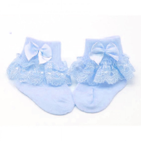 Soft & Comfortable Breathable Baby Socks | Skyblue