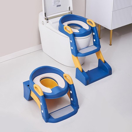 2-in-1 Potty Seat with Ladder | With Pot 2-in-1 Potty Seat with Ladder | With Pot