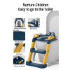 Children's Toilet Seat with Step Stool | Foldable & Safe Potty Training | Frog