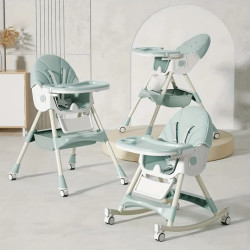 Rocking Horse Baby Feeding Chair | Height Adjustable, Seat Reclyning System, Rocking Horse | Solid Paste