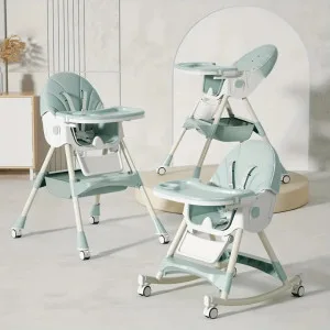 Rocking Horse Baby Feeding Chair | Height Adjustable, Seat Reclyning System, Rocking Horse | Solid Paste