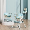 3-In-1 Premium Quality Foldable Baby Feeding high Chair | Multifuntional | Green Color-Lokkisona-bangladesh