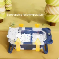 Multifunctional Folding Baby Bathtub with Holder & Thermometer | Upto 2 Year