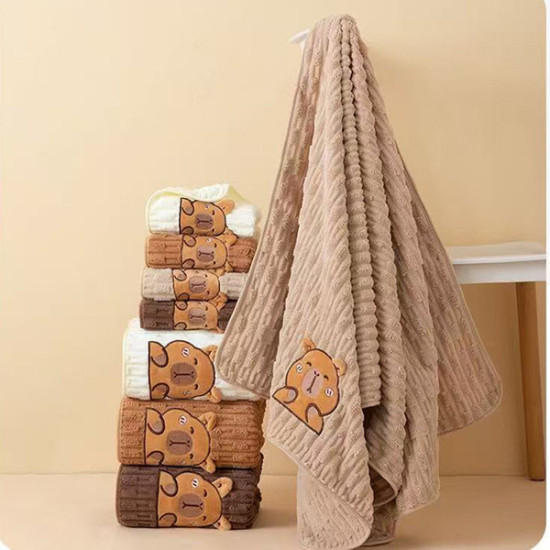 Soft and Super Absorbent Coral Velvet Bath Towel | 55X27 Inches Soft and Super Absorbent Coral Velvet Bath Towel | 55X27 Inches