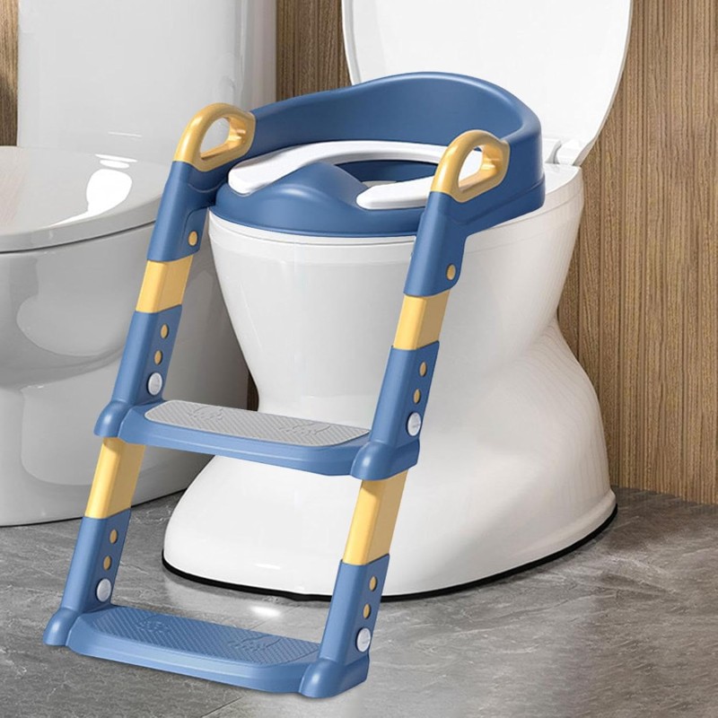 Children's Toilet Seat with Step Stool – Foldable & Safe Potty Training-Lokkisona-bangladesh Children's Toilet Seat with Step Stool – Foldable & Safe Potty Training-Lokkisona-bangladesh