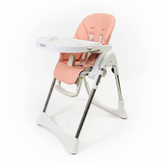 Ivolia B1 Premium Reclining Height Adjustable Feeding High Chair | Pink