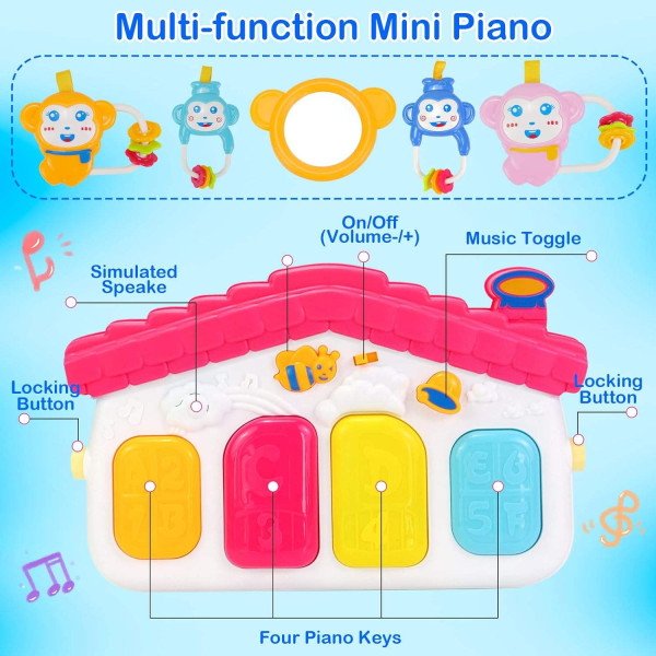 Baby Musical Gym Playmat - Piano Gym | Huanger
