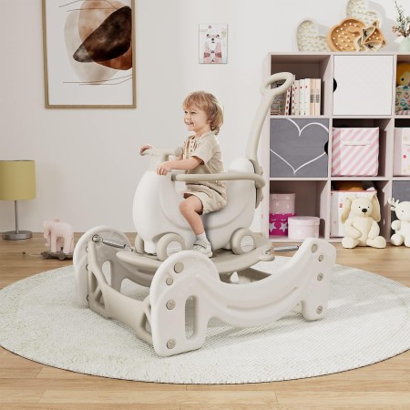 5-in-1 Multifunctional Rocking Horse Chair for Toddlers – Montessori Ride-On Toy