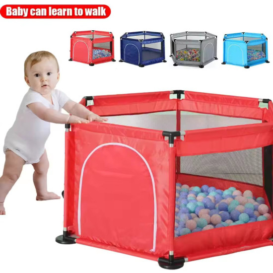 Playpen for twin, with Basketball Hoop, Comes with Bracket, Stainless Steel Framing with 30 Pcs Ball | Gray Playpen for twin, with Basketball Hoop, Comes with Bracket, Stainless Steel Framing with 30 Pcs Ball | Gray
