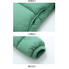 Cozy Up in Style: Children's Velvet Fleece Winter Down Jacket in Pea Green