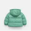 Cozy Up in Style: Children's Velvet Fleece Winter Down Jacket in Pea Green