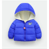 Cozy Up in Style: Children's Velvet Fleece Winter Down Jacket in Royal Blue Cozy Up in Style: Children's Velvet Fleece Winter Down Jacket in Royal Blue