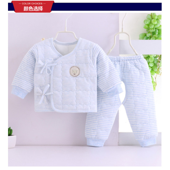 Infant Warm Clothing Uniform Set Winter and All Season - Blue Color - 0-6 Months