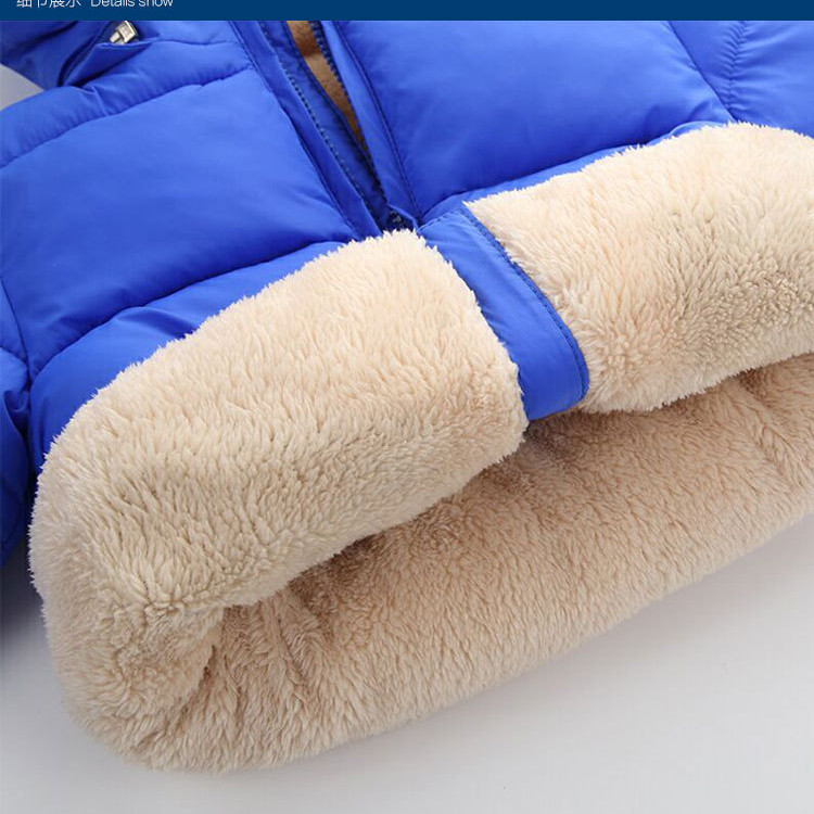 Padded Children's Fleece Keep Warm Down Jacket | Increased Thickness | Royal Blue