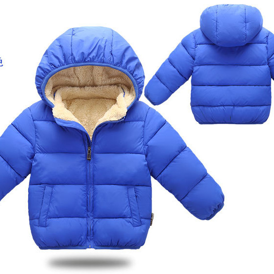 Padded Children's Fleece Keep Warm Down Jacket | Increased Thickness | Royal Blue