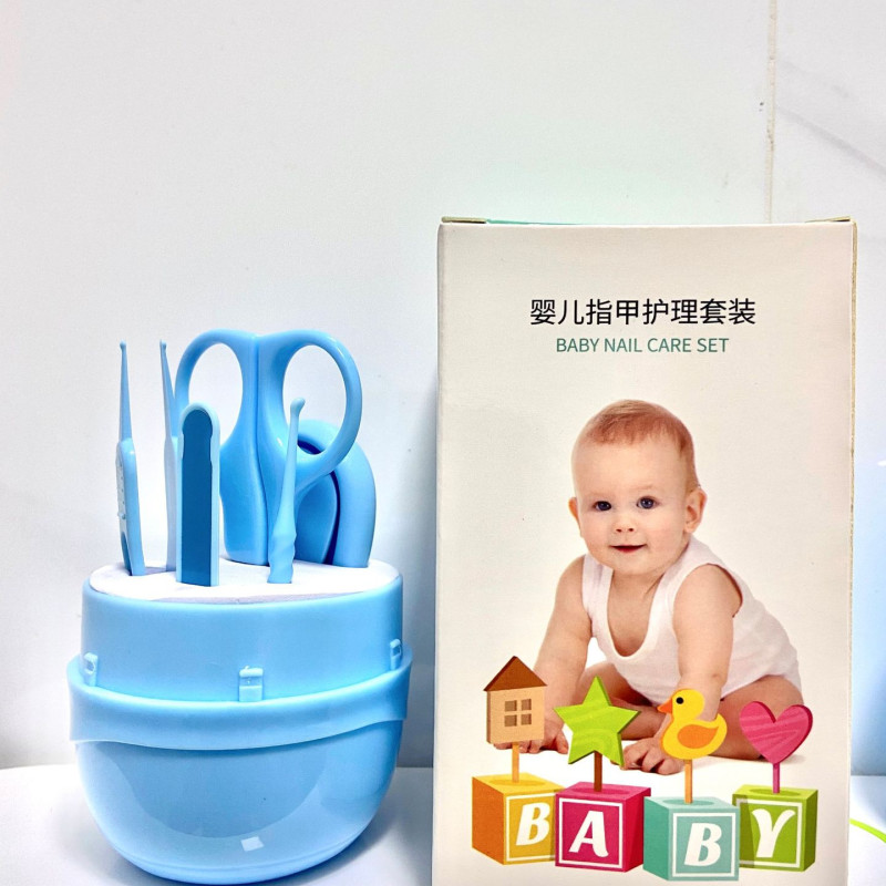 Babycare Kit - Baby Gift Set - Nail Cutter Set Kids Manicure Set With Box - 5 Pcs Set -Skyblue Color Babycare Kit - Baby Gift Set - Nail Cutter Set Kids Manicure Set With Box - 5 Pcs Set -Skyblue Color