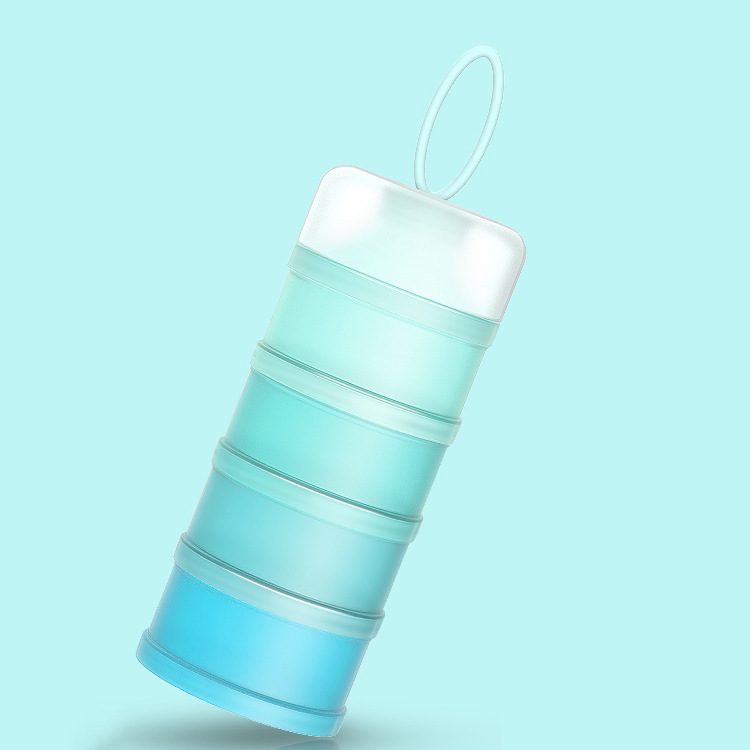 5 Layer Portable Milk Power Box Cum Tiffin Box | Multicolor