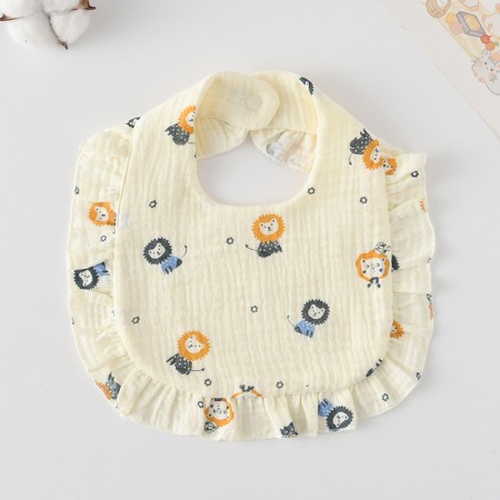 Korean Style Baby Feeding Bib | 0-1 Year | Colored Lion