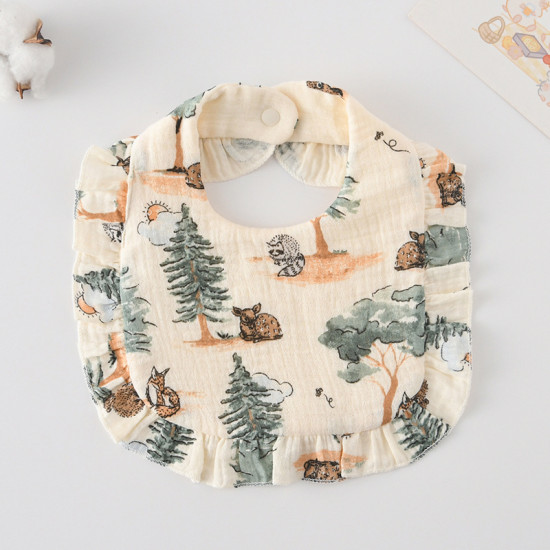 Korean Style Baby Feeding Bib | 0-1 Year | Nordic Forest. Korean Style Baby Feeding Bib | 0-1 Year | Nordic Forest.