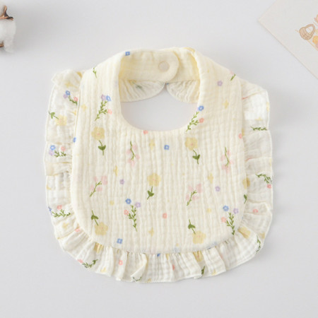 Korean Style Baby Feeding Bib | 0-1 Year | flower language