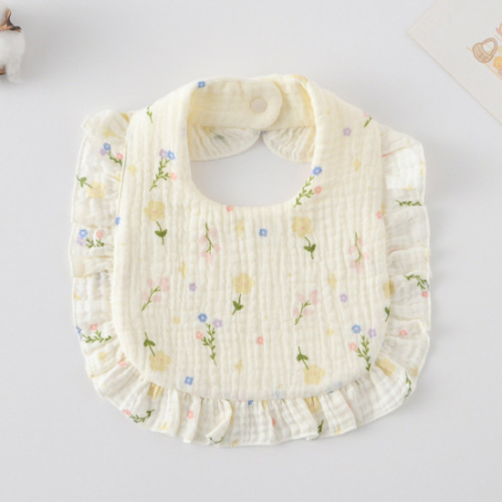 Korean Style Baby Feeding Bib | 0-1 Year | flower language Korean Style Baby Feeding Bib | 0-1 Year | flower language