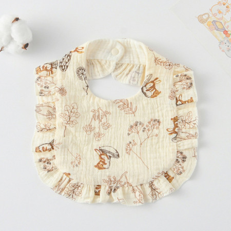 Korean Style Baby Feeding Bib | 0-1 Year | mushroom rabbit Korean Style Baby Feeding Bib | 0-1 Year | mushroom rabbit