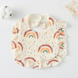 Korean Style Baby Feeding Bib | 0-1 Year | raindrop rainbow