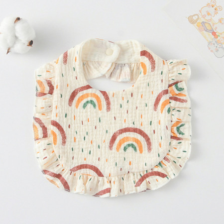Korean Style Baby Feeding Bib | 0-1 Year | raindrop rainbow