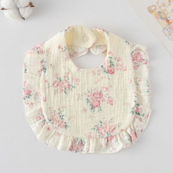 Korean Style Baby Feeding Bib | 0-1 Year | rouge flower Korean Style Baby Feeding Bib | 0-1 Year | rouge flower