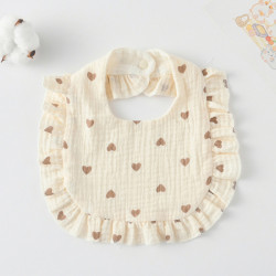 Korean Style Baby Feeding Bib | 0-1 Year | skirt-heart