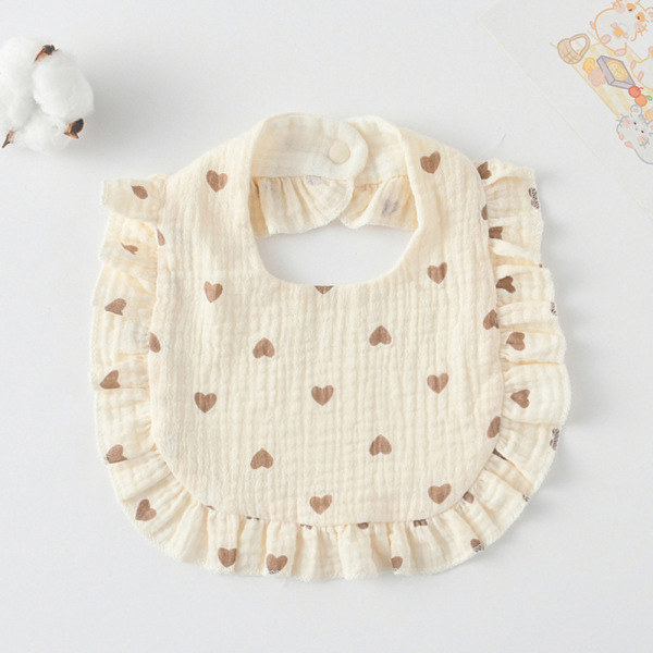 Korean Style Baby Feeding Bib | 0-1 Year | skirt-heart