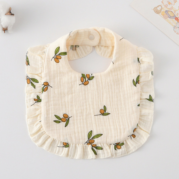Korean Style Baby Feeding Bib | 0-1 Year | small olive Korean Style Baby Feeding Bib | 0-1 Year | small olive