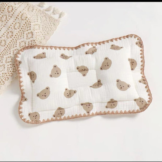 Baby shaping pillow Class A pure cotton baby correction pillow anti-bias correction newborn comfort pillow sweat-absorbing gauze pillow
