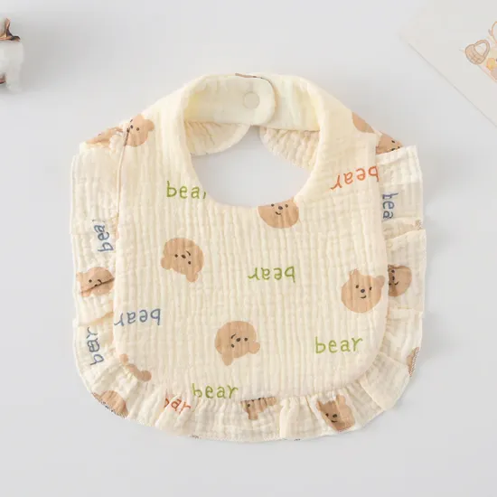 Korean Style Baby Feeding Bib | 0-1 Year | English Bear Korean Style Baby Feeding Bib | 0-1 Year | English Bear