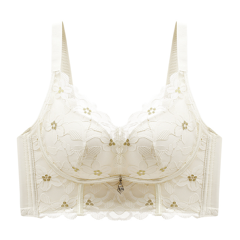 Push Up Confidence Bra With Steel Ring - Champagne color