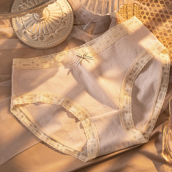 Japanese Style Cotton Comfortable Breathable Antibacterial Underwear | Brick Red Color