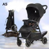 A5 baby stroller best travel lightweight travel baby carriage compact pram-Lokkisona-bangladesh