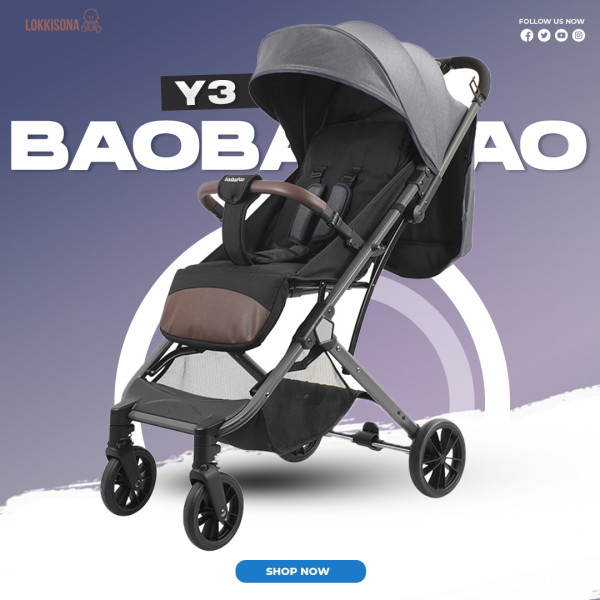 Baobaohao Y3 Baby Stroller with Luggage Handle | Travel Trolley Stroller BD Baobaohao Y3 Baby Stroller with Luggage Handle | Travel Trolley Stroller BD