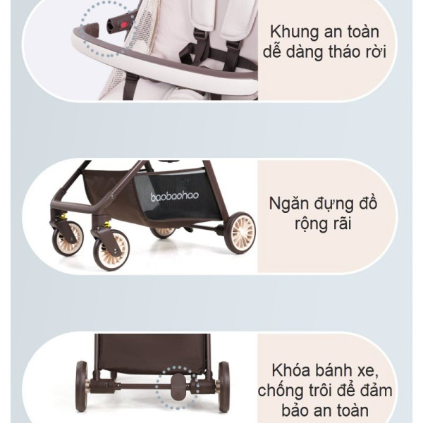 Baobaohao A2 Baby Stroller–Lightweight, Foldable, One-Click Folding, Reclining Seat Baobaohao A2 Baby Stroller–Lightweight, Foldable, One-Click Folding, Reclining Seat