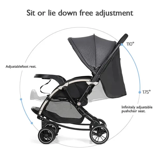Baobaohao Baby Stroller C3 Pram with Rocking Mood And Adjustable Handle Bar