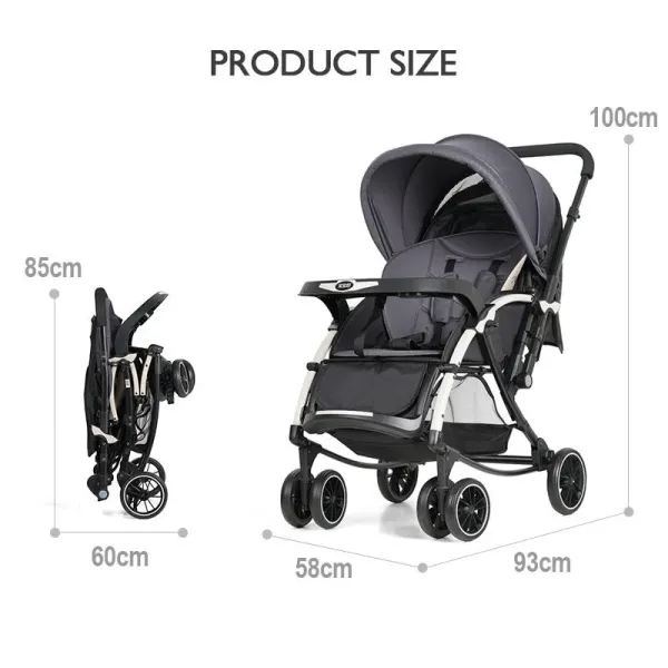 Baobaohao Baby Stroller C3 Pram with Rocking Mood And Adjustable Handle Bar