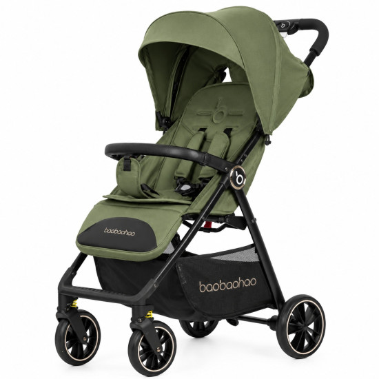 Luxury Baby Stroller with Carrycot & Car Seat Foldable Aluminum Alloy Frame| Color Black
