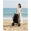 Luxury Baby Stroller with Carrycot & Car Seat Foldable Aluminum Alloy Frame| Color Black
