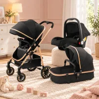 Baobaohao A2 Baby Stroller–Lightweight, Foldable, One-Click Folding, Reclining Seat