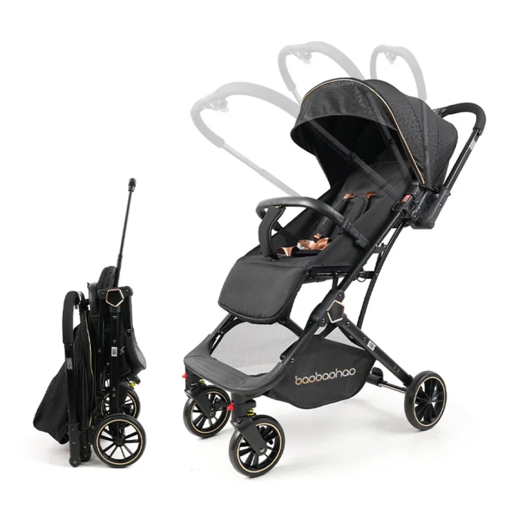 Baobaohao Y8 Baby Stroller – Black Color