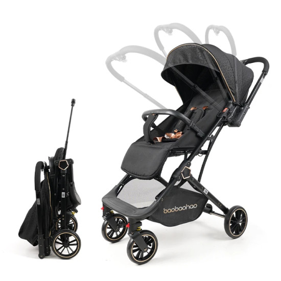 Baobaohao Y8 Baby Stroller – Black Color Baobaohao Y8 Baby Stroller – Black Color