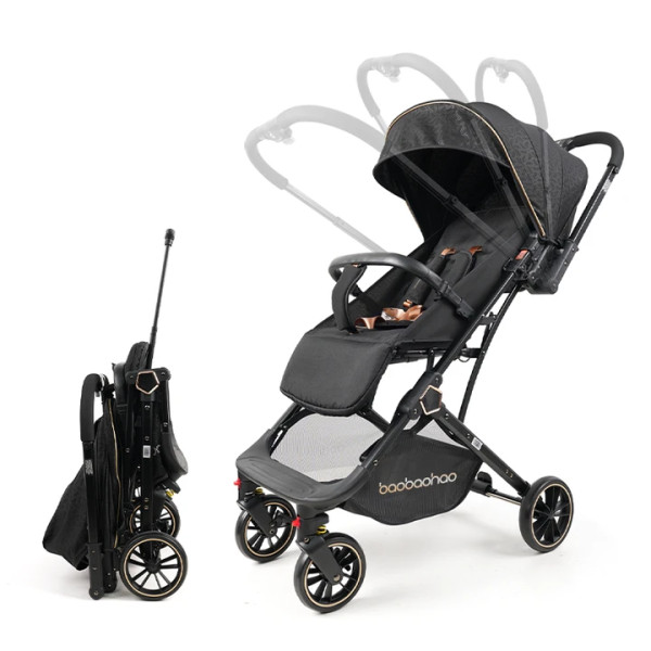 Baobaohao Y8 Baby Stroller – Black Color