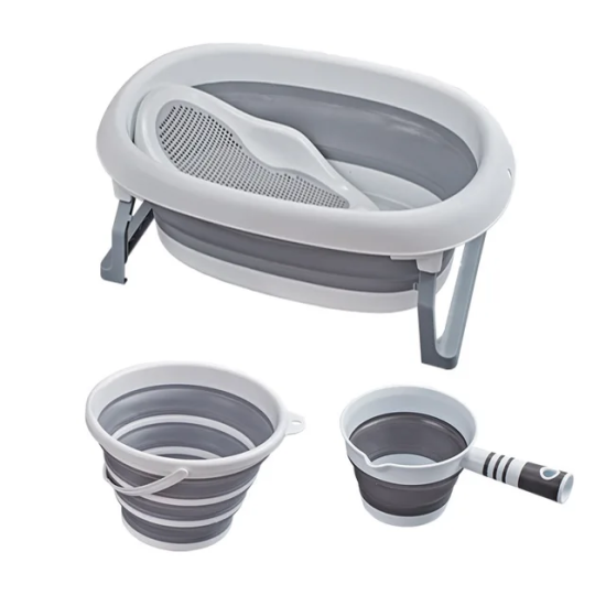 Multifunctional Folding Baby Bathtub | 4 Pcs Foldable Set Multifunctional Folding Baby Bathtub | 4 Pcs Foldable Set