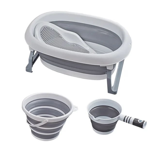 4 Pcs Foldable Baby Bathtub 4 Pcs Foldable Baby Bathtub